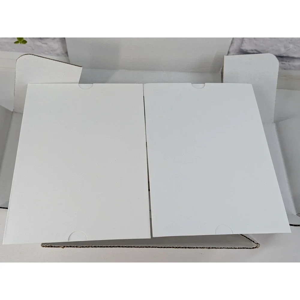 🖤Chanel Empty Gift Box White & Black‎ Luxury Designer Packaging Note Cards Seal